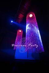 Some of the new cascading dance lighting in the lounge. 