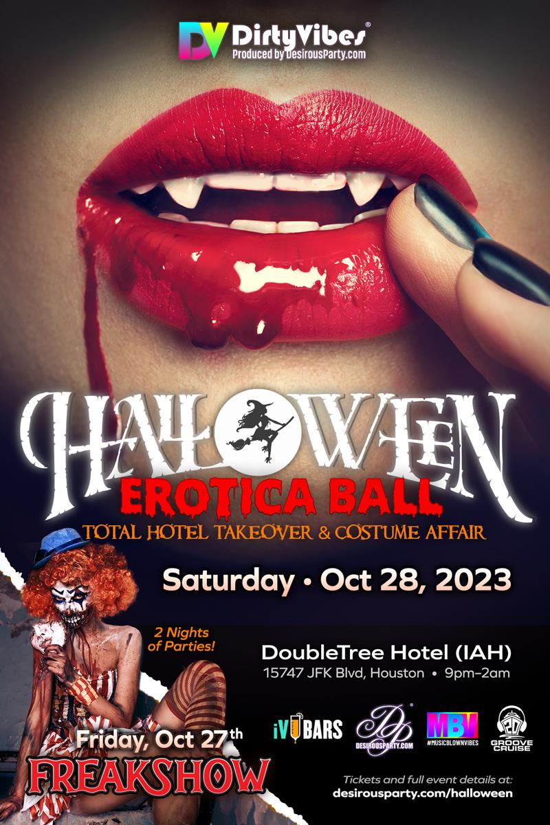Halloween Erotica Ball- 20th Annual Doubletree Hotel at IAH Airport Houston Oct 27, 2023