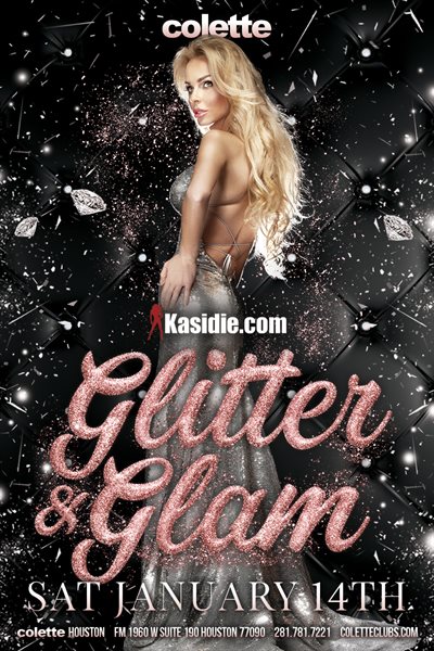 Sat, Jan 14, 2023 Kasidie Glitter & Glam at colette Houston Members NightClub Houston Texas