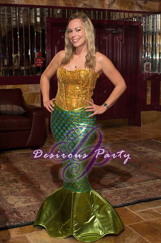 A lovely mermaid at the halloween erotica ball. 