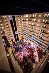 A view of the Marriott where we do the group block for the halloween erotica ball. 