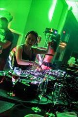 Lizzie Curious rocking the decks in the grand ballroom for Purgatory weekend in Houston. 