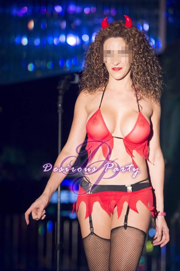 One erotic female devil costume at this years fashion show. 
