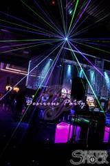 Lasers light up the dance floor at the Ultra Lounge. 