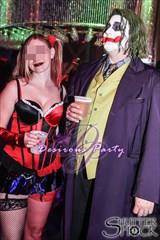 The joker and his date at the halloween party.