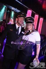 Flying the friendly skies couples costume at the Halloween Erotica Ball in Houston. 