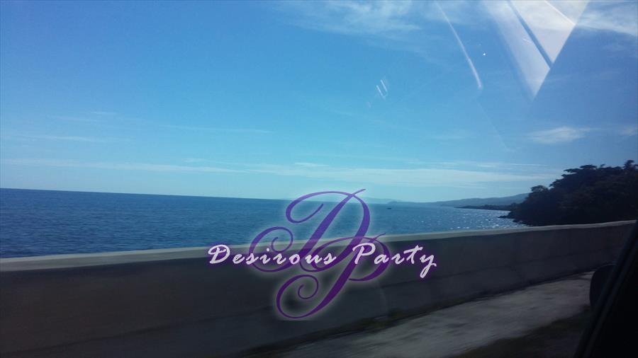 A gorgeous view taken during our drive to Hedonism II from the airport. 