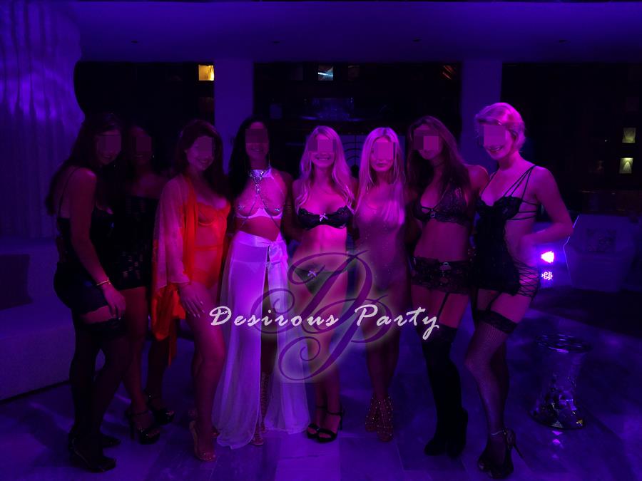 Some of the beautiful ladies on lingerie night for our last night of Desire Music Fest. 