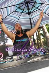 Mikedrop having a blast spinning to the masses at Purgatory 2021 pool deck